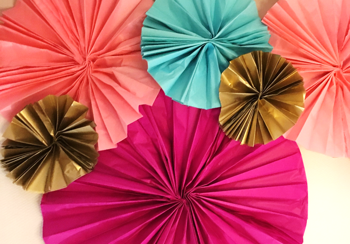 DIY Tissue Paper Fans
