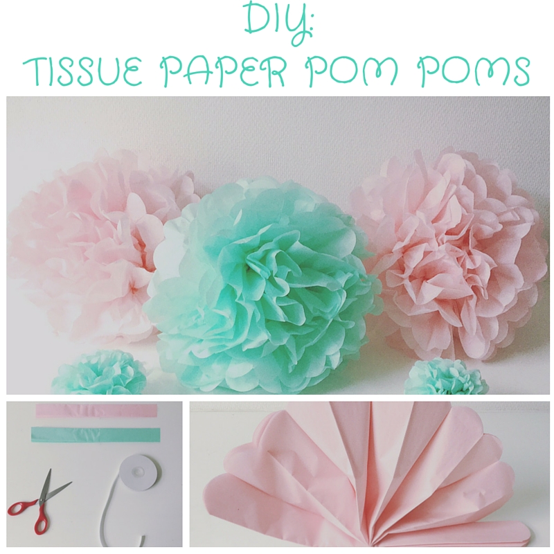 DIY: Tissue Paper Pom poms – The Party Ville – Party planner