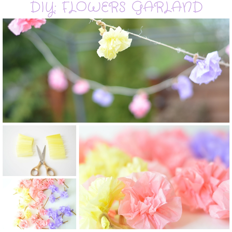 DIY: Paper Flowers Garland – The Party Ville – Party planner
