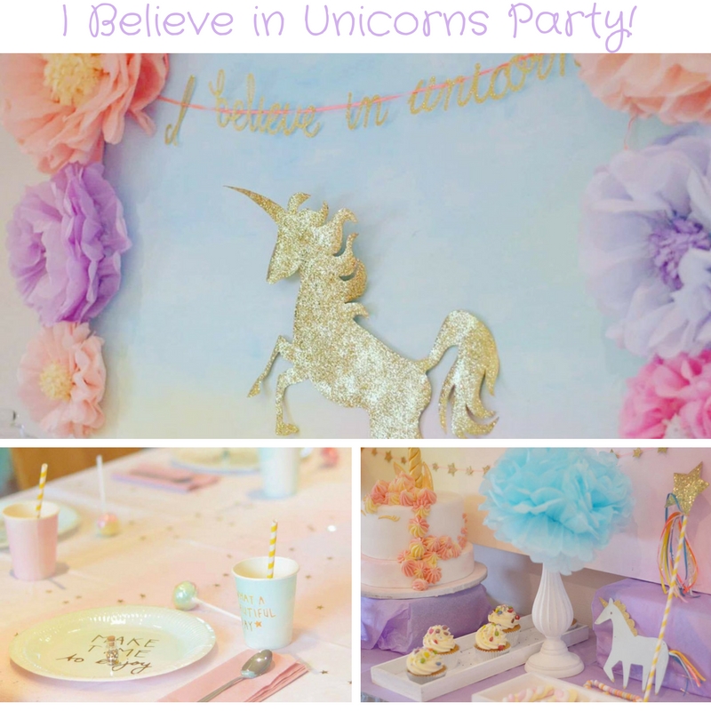 I Believe in Unicorns Party meri meri